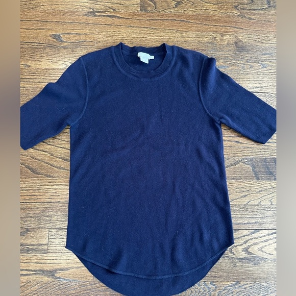 J. Crew Sweaters - J.Crew Womens Sweater 100% Cotton Crewneck 3/4 sleeve Size medium Purple E0835